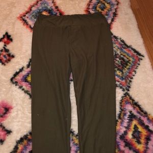 Lularoe green leggings. One size